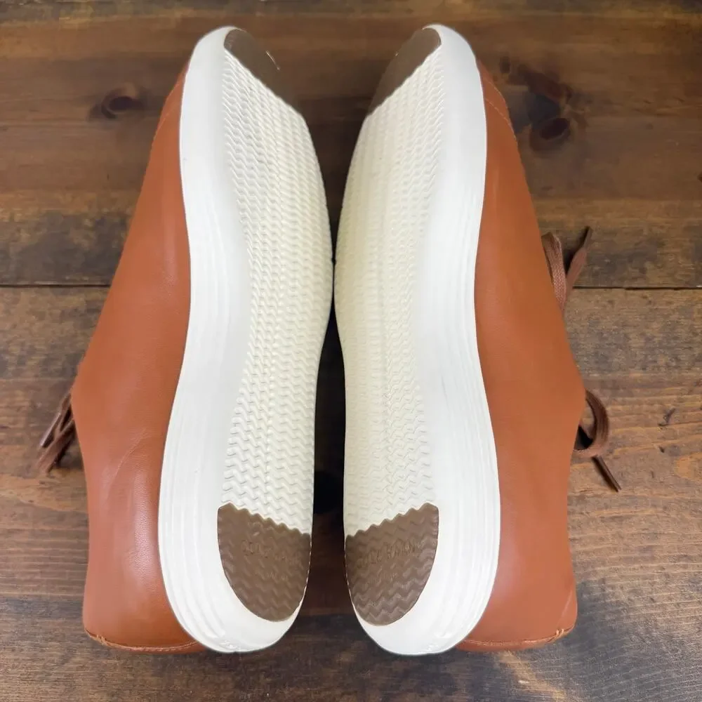 Cole Haan Grand Crosscourt II Sneaker Grand OS Tan Leather Burnish Men's 11.5